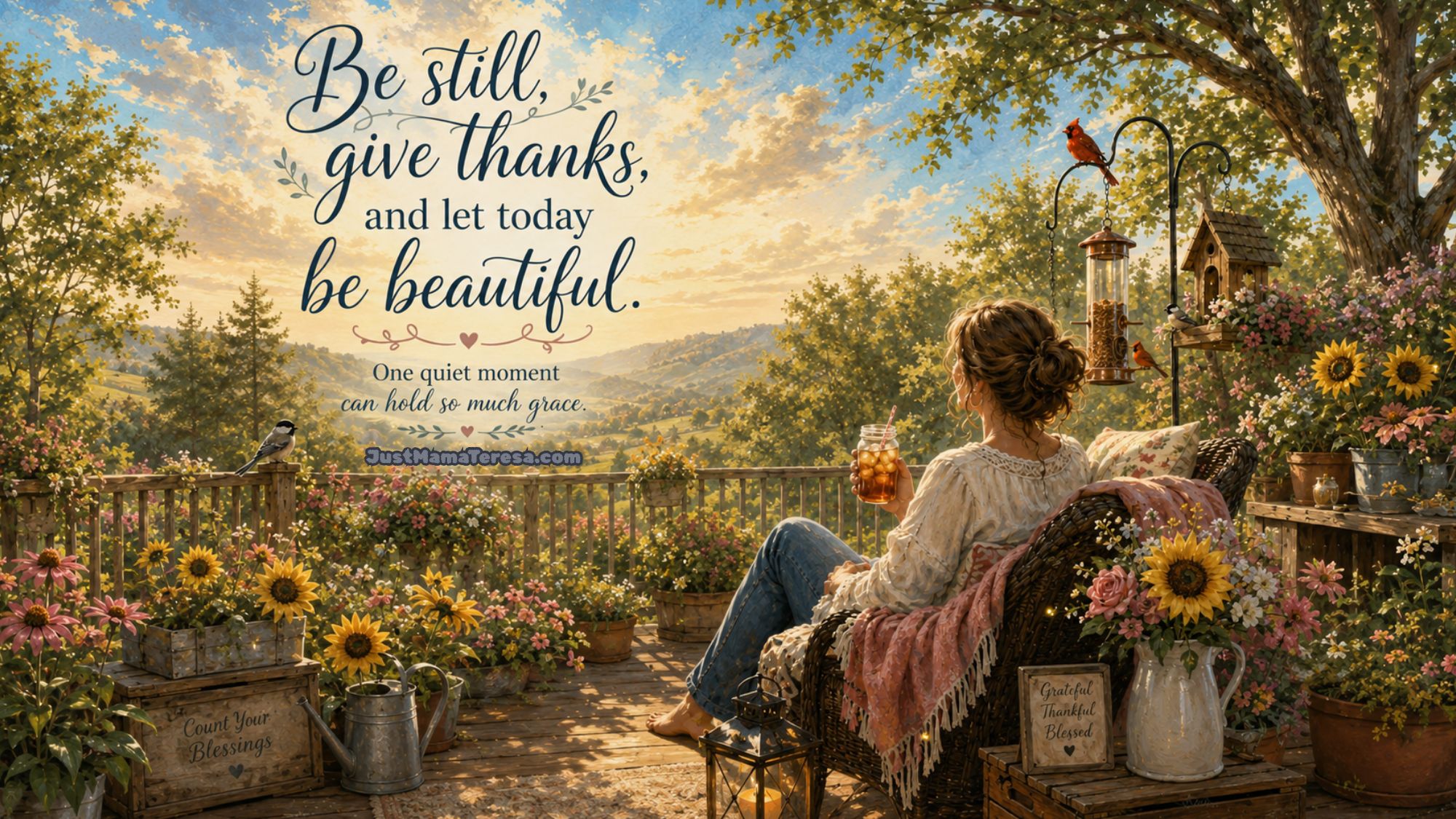Be Still, Give Thanks, and Let Today Be Beautiful
